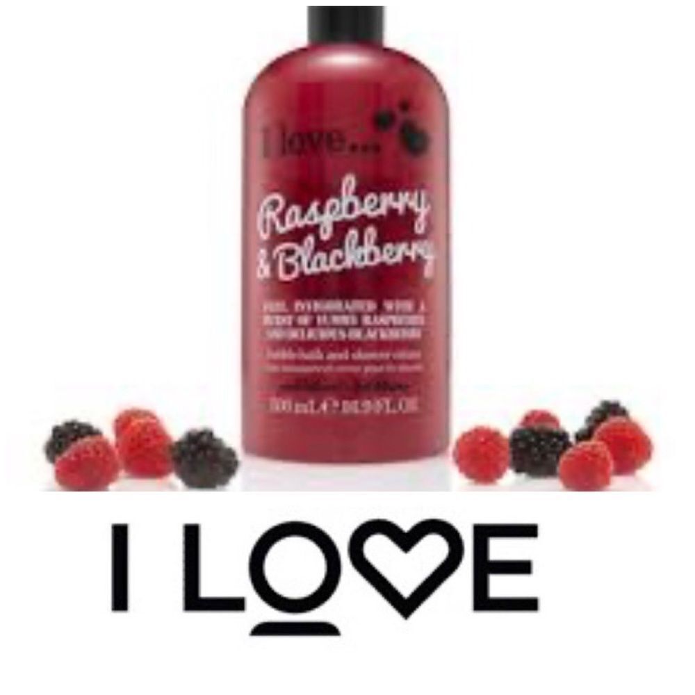 I LOVE ... - NWT 🎉HP🎉 Raspberry &  Blackberry Bubble Bath & Shower Gel. 16.9 Oz